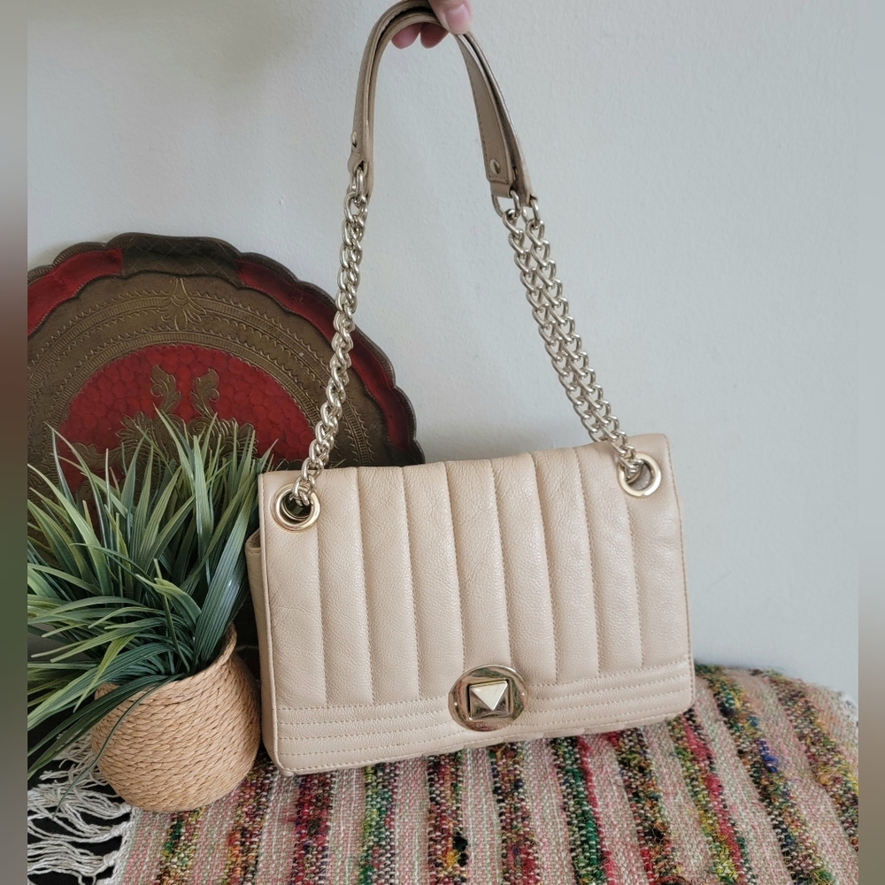 Kate spade Gold Chain Shoulder Bag beige Purse